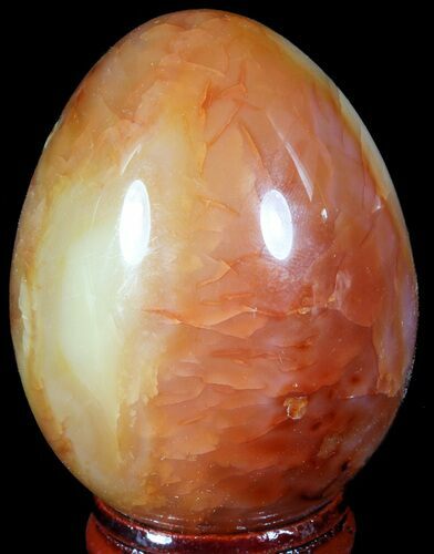 Colorful Carnelian Agate Egg #55544
